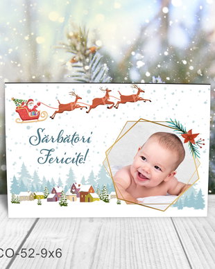 Magnet de Craciun personalizat cu poza