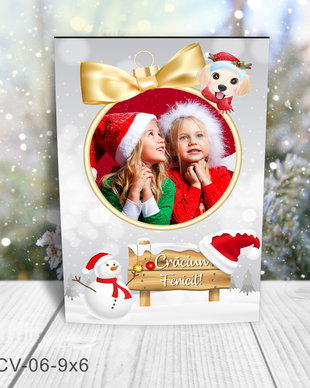 Magnet de Craciun personalizat cu poza