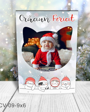 Magnet de Craciun personalizat cu poza