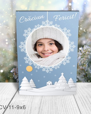Magnet de Craciun personalizat cu poza