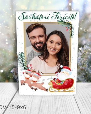 Magnet de Craciun personalizat cu poza