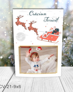 Magnet de Craciun personalizat cu poza
