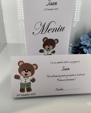 Meniu botez cu ursulet