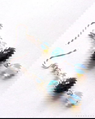 cercei piatra lunii si crisocolla 42009