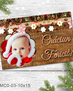 Magnet de Craciun personalizat cu poza