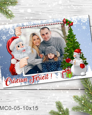 Magnet de Craciun personalizat cu poza