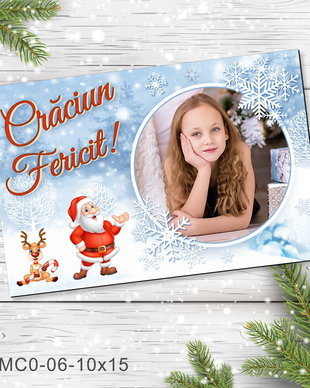 Magnet de Craciun personalizat cu poza