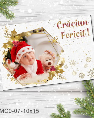Magnet de Craciun personalizat cu poza