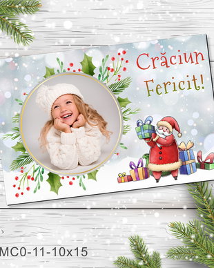 Magnet de Craciun personalizat cu poza