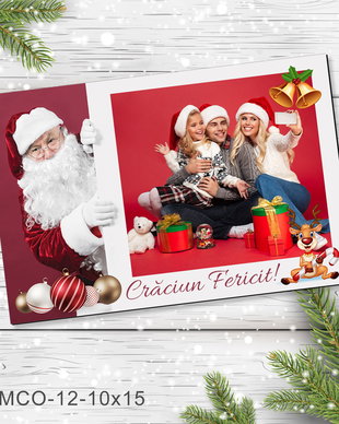 Magnet de Craciun personalizat cu poza