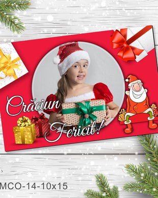 Magnet de Craciun personalizat cu poza