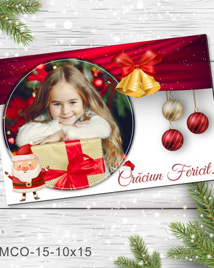 Magnet de Craciun personalizat cu poza