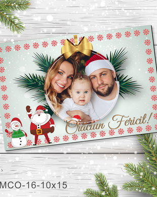 Magnet de Craciun personalizat cu poza