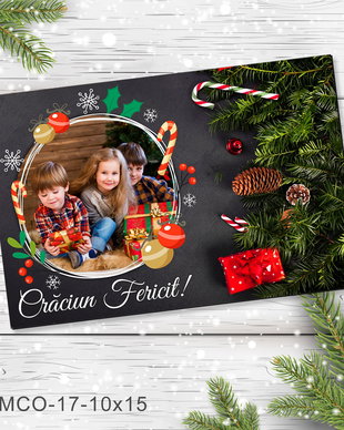 Magnet de Craciun personalizat cu poza