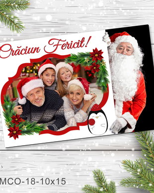 Magnet de Craciun personalizat cu poza