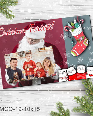 Magnet de Craciun personalizat cu poza