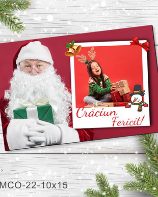 Magnet de Craciun personalizat cu poza