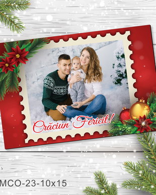 Magnet de Craciun personalizat cu poza