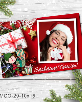 Magnet de Craciun personalizat cu poza