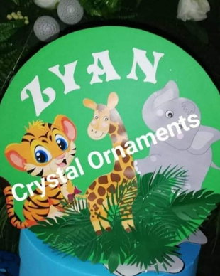 Cutie de dar botez jungle
