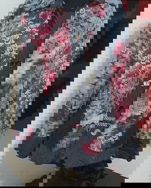 Bluza din mixt de materiale