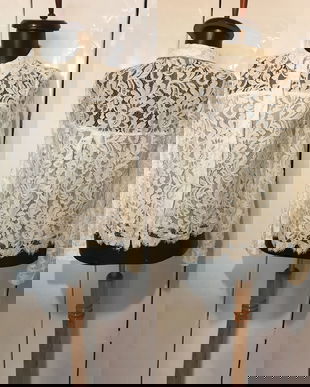 SET BLUZA IVORE DANTELA TIP CHANTILLY