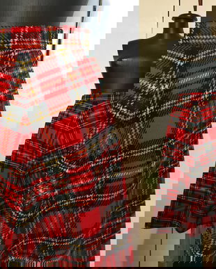 FUSTA SEMICLOCH ENGLEZEASCA STOFA LANA TARTAT