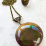 Set vintage Agate Kaki