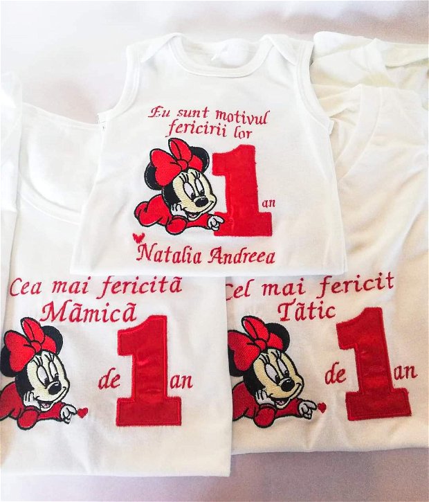 Set tricouri Mot Minnie Mouse