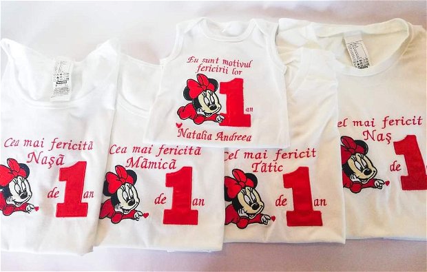Set tricouri Mot Minnie Mouse