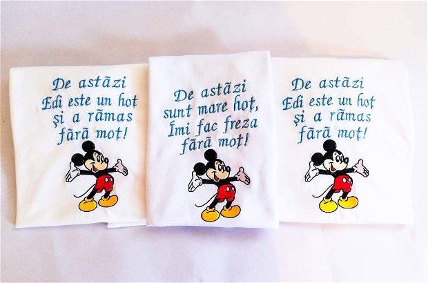 Set tricouri moț băiețel Mickey mouse