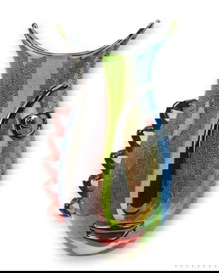 Vaza fata umana din sticla Murano