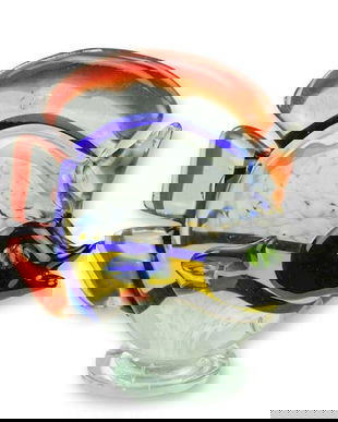 Figurina peste balon din sticla Murano