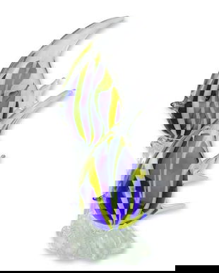 Pereche pesti inger-figurina din sticla Murano