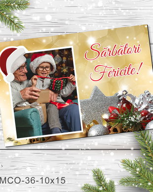 Magnet de Craciun personalizat cu poza