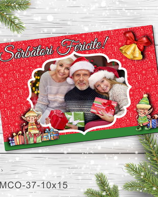 Magnet de Craciun personalizat cu poza