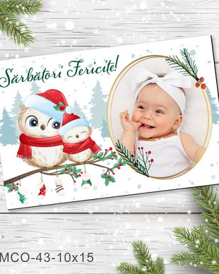 Magnet de Craciun personalizat cu poza