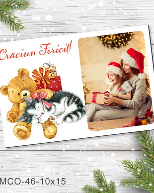 Magnet de Craciun personalizat cu poza