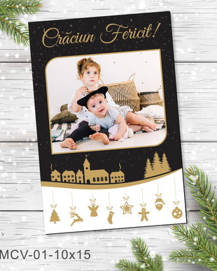 Magnet de Craciun personalizat cu poza