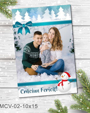 Magnet de Craciun personalizat cu poza