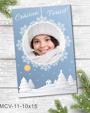 Magnet de Craciun personalizat cu poza