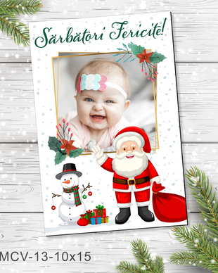 Magnet de Craciun personalizat cu poza