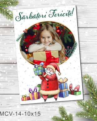 Magnet de Craciun personalizat cu poza