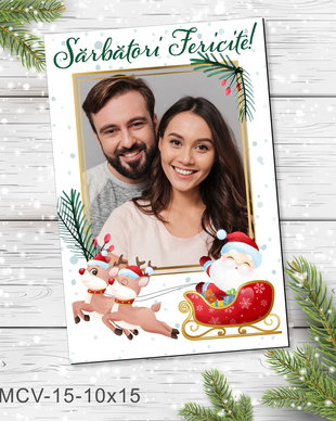 Magnet de Craciun personalizat cu poza