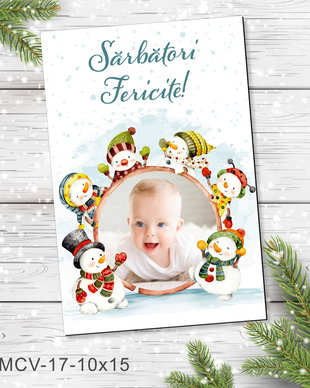 Magnet de Craciun personalizat cu poza