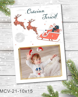 Magnet de Craciun personalizat cu poza