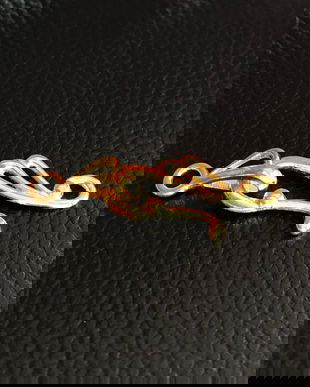 Inchizatoare alama "S", 25x12 mm  - 1 bucata