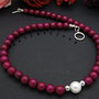 Colier handmade unicat - jad si perla de sticla (cod715)
