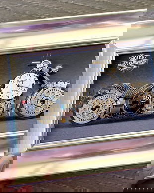 Motocicleta Harley Davidson Cod M 581-Cadouri pentru barbati-Decoratiune perete cu masina
