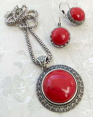 Set Vintage howlit rosu